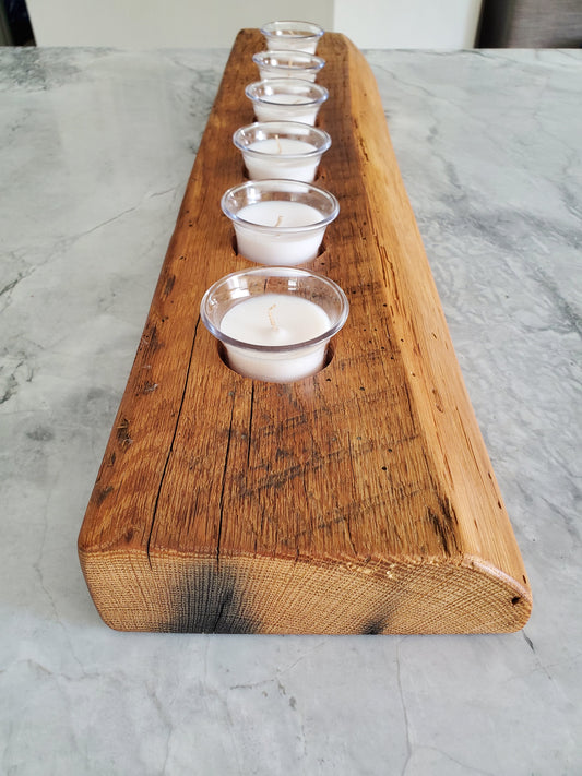 Reclaimed Oak Candle Holder