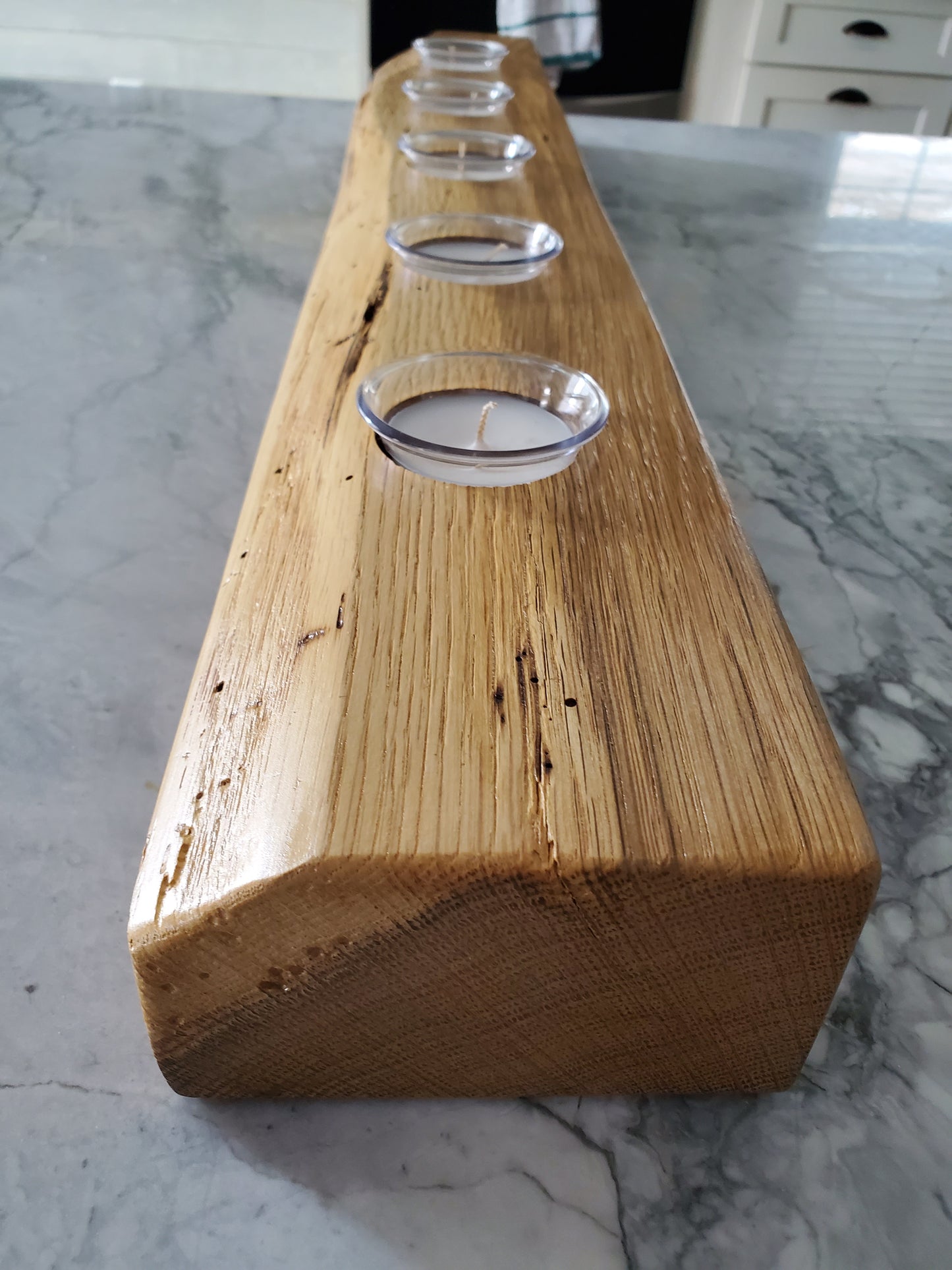 Reclaimed Oak Centerpiece Candle Holder