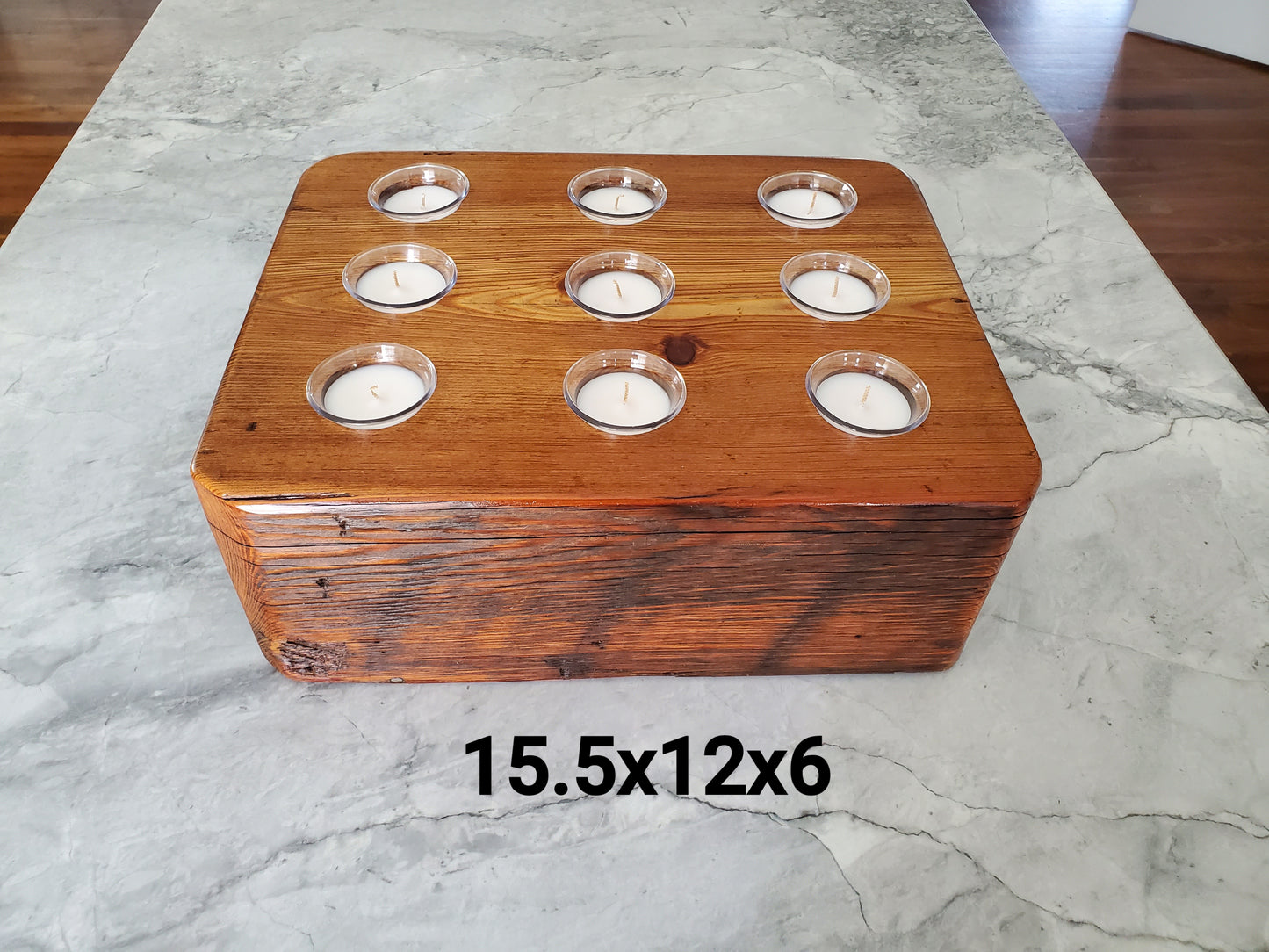 Reclaimed HeartPine  Candle Holder