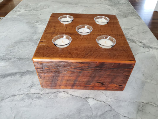 Reclaimed Heartpine Centerpiece Candle Holder