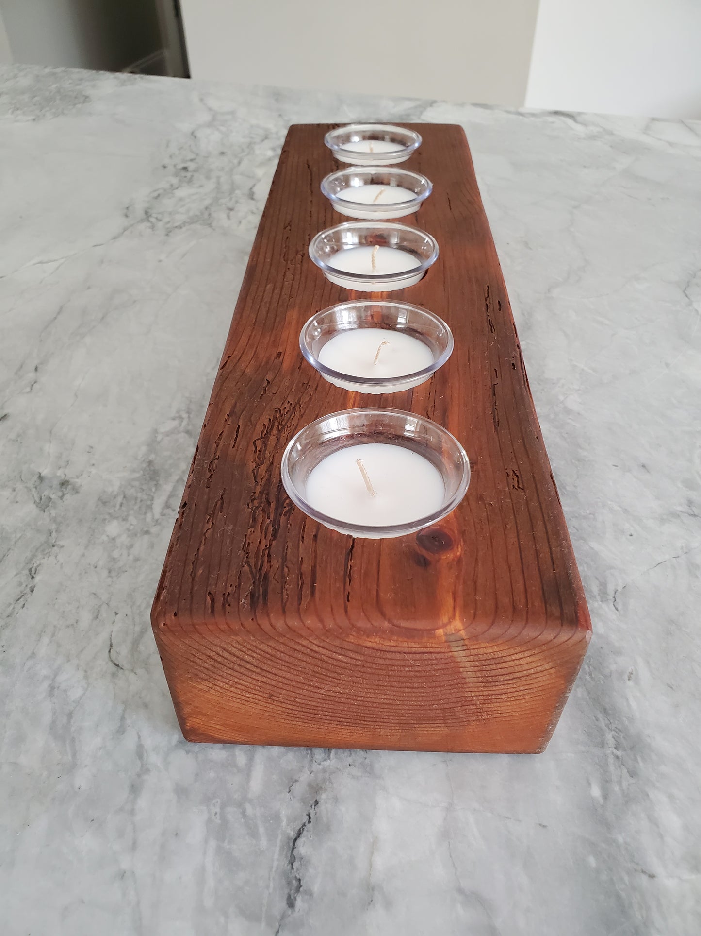 Reclaimed Heartpine Candle Holder