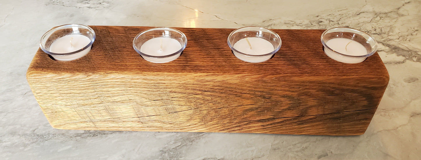 Reclaimed Oak Candle Holder