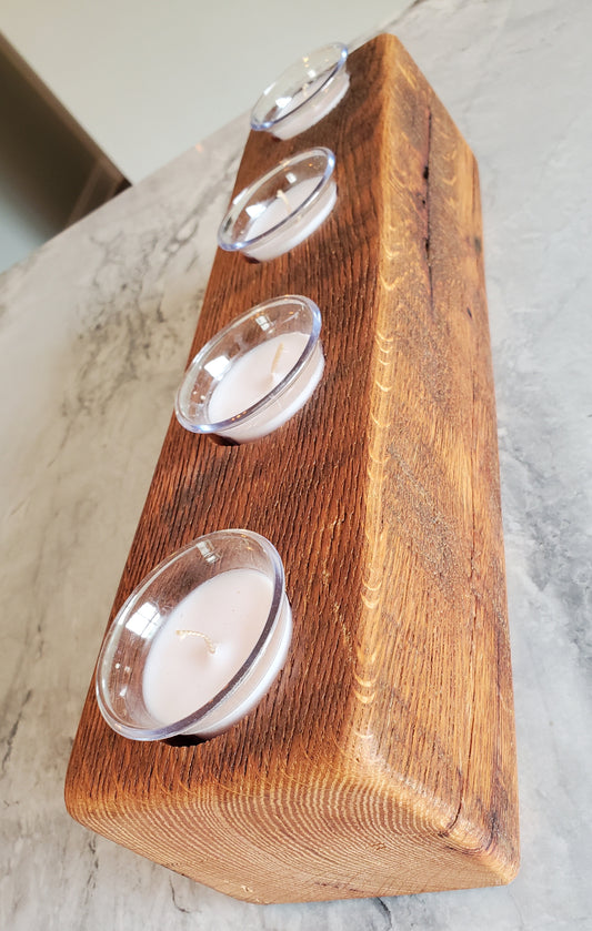 Reclaimed Oak Candle Holder