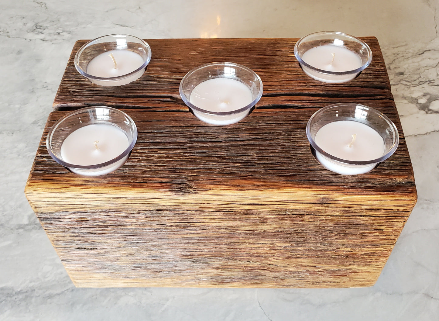 Reclaimed Oak Candle Holder