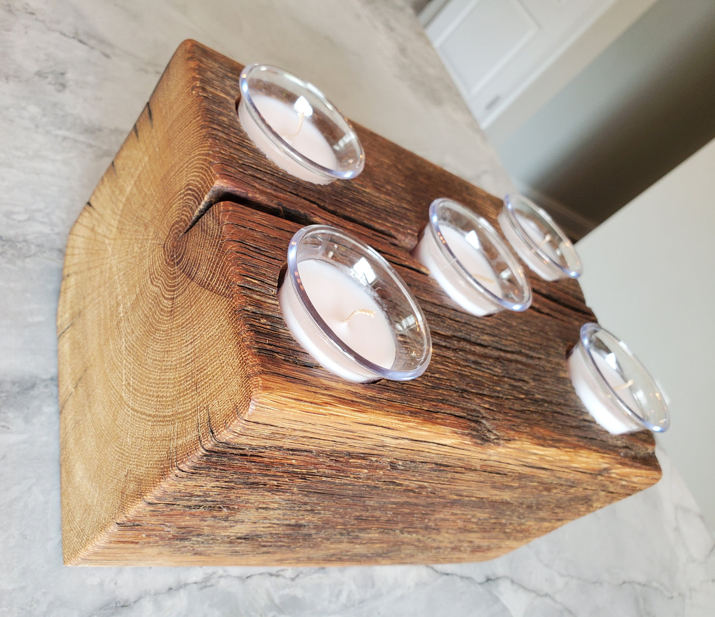 Reclaimed Oak Candle Holder