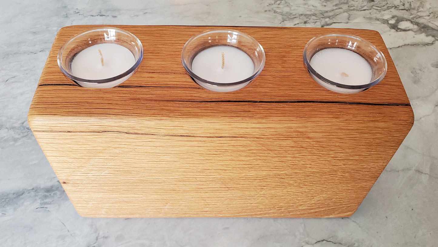 Reclaimed Oak Candle Holder