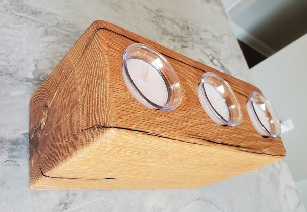 Reclaimed Oak Candle Holder