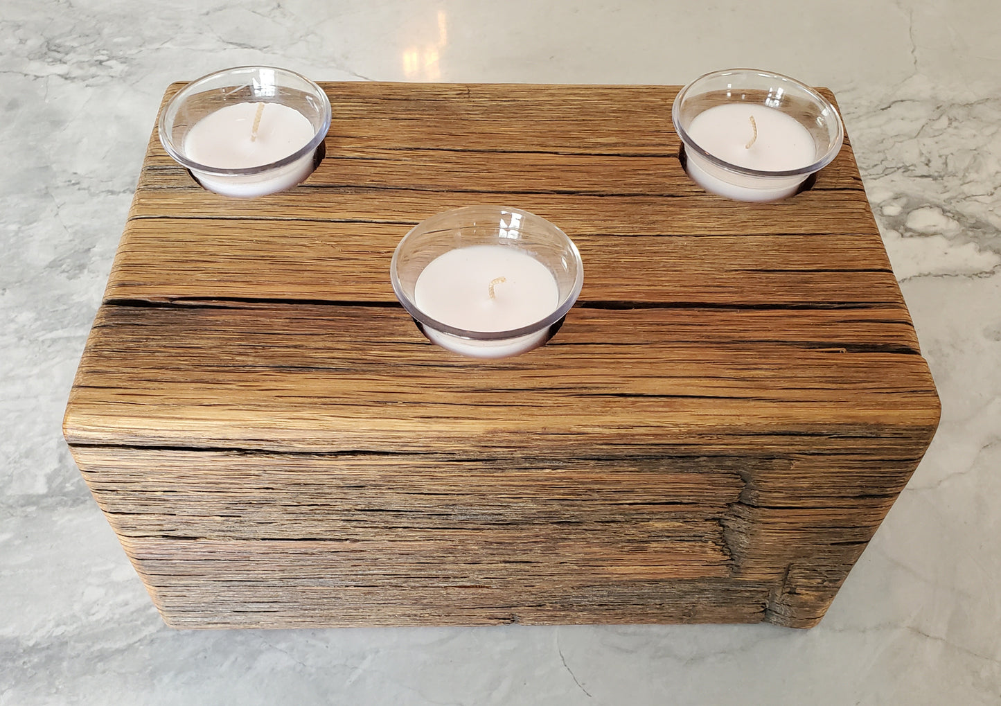 Reclaimed Oak Candle Holder