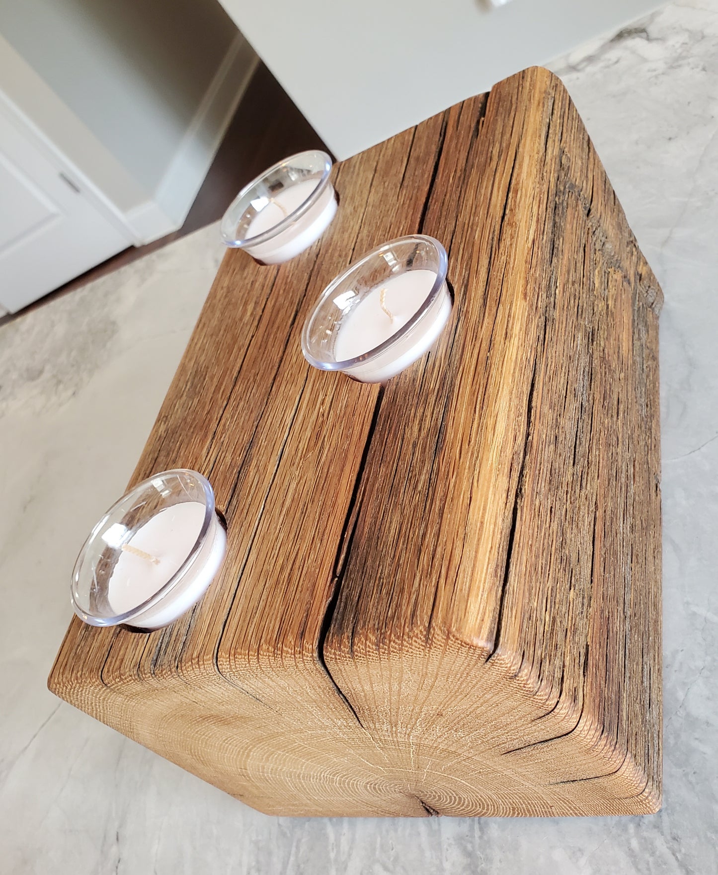 Reclaimed Oak Candle Holder