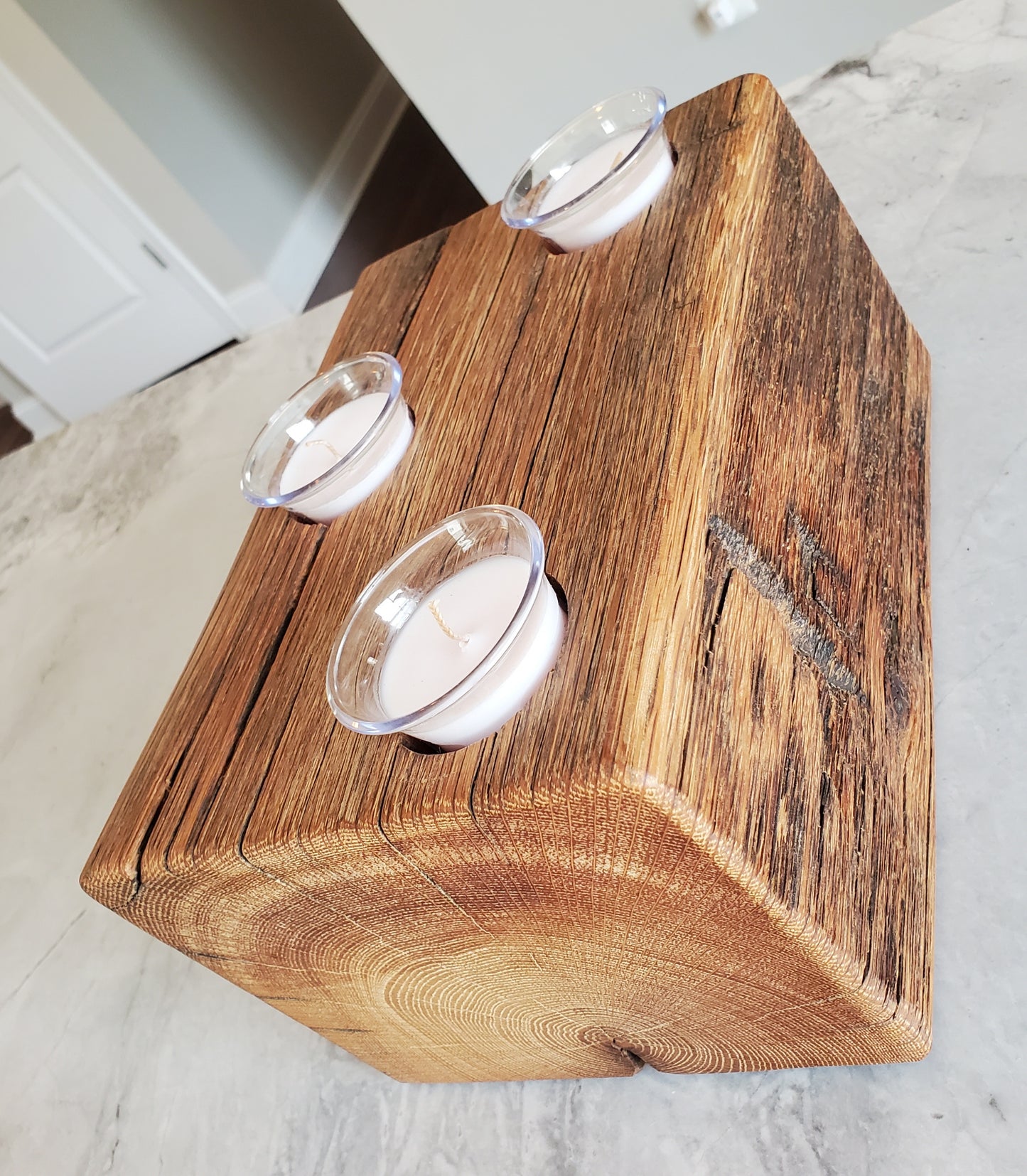 Reclaimed Oak Candle Holder