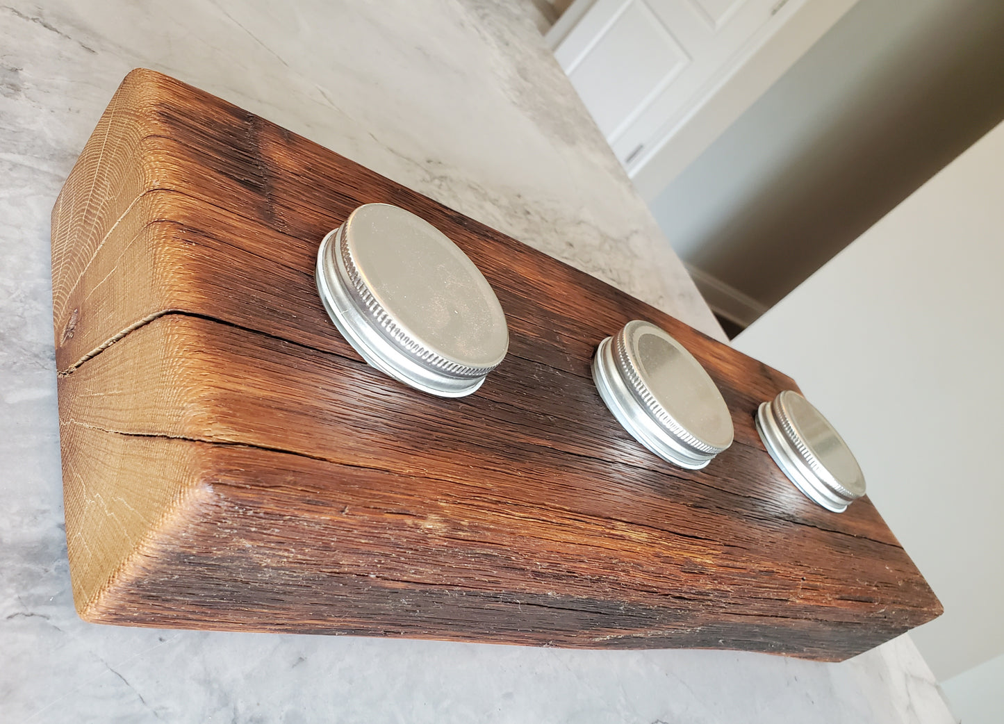 Reclaimed Oak  Centerpiece Candle Holder