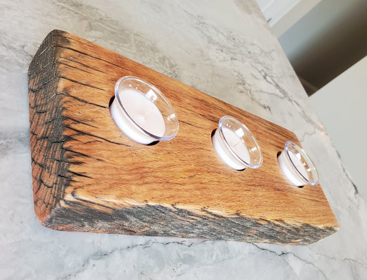 Reclaimed Oak Candle Holder