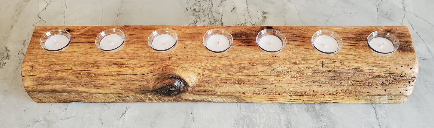 Reclaimed Oak Centerpiece Candle Holder