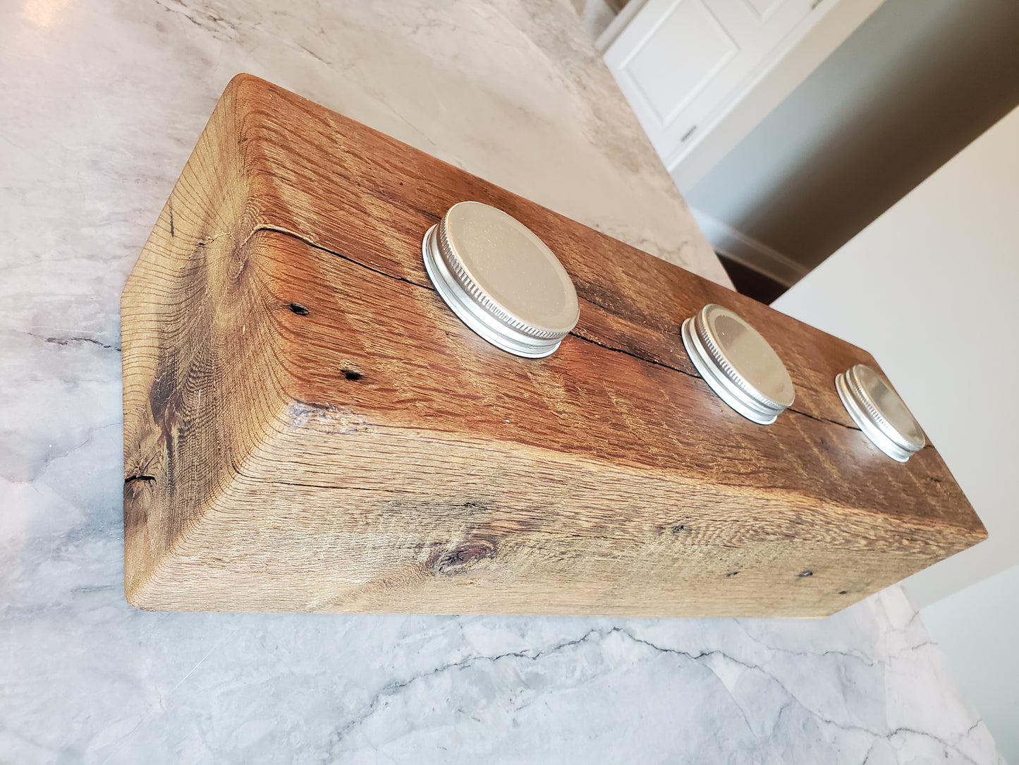 Reclaimed Oak Centerpiece Candle Holder