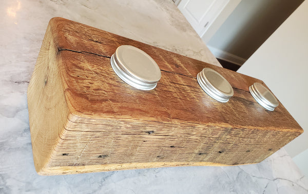 Reclaimed Oak Centerpiece Candle Holder