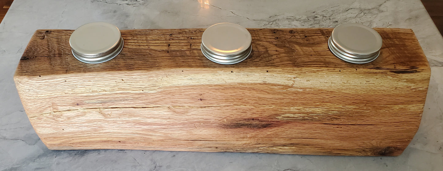 Reclaimed Oak Centerpiece Candle Holder