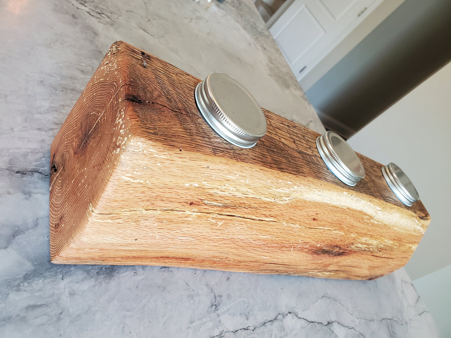 Reclaimed Oak Centerpiece Candle Holder