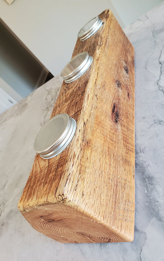 Reclaimed Oak Centerpiece Candle Holder