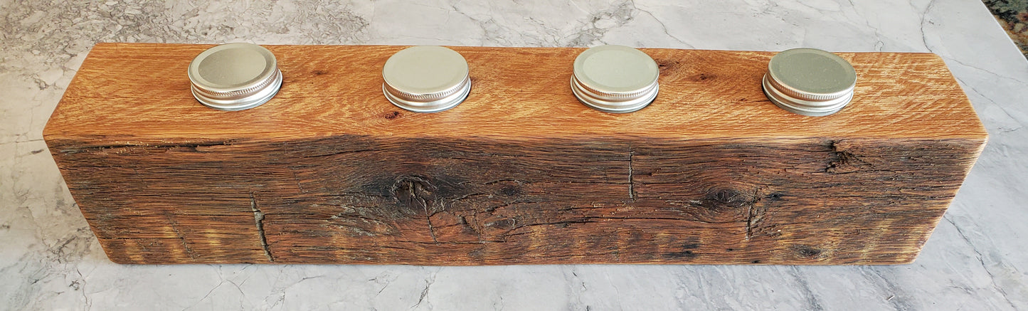 Reclaimed Oak Centerpiece Candle Holder