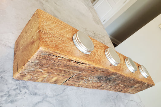 Reclaimed Oak Centerpiece Candle Holder