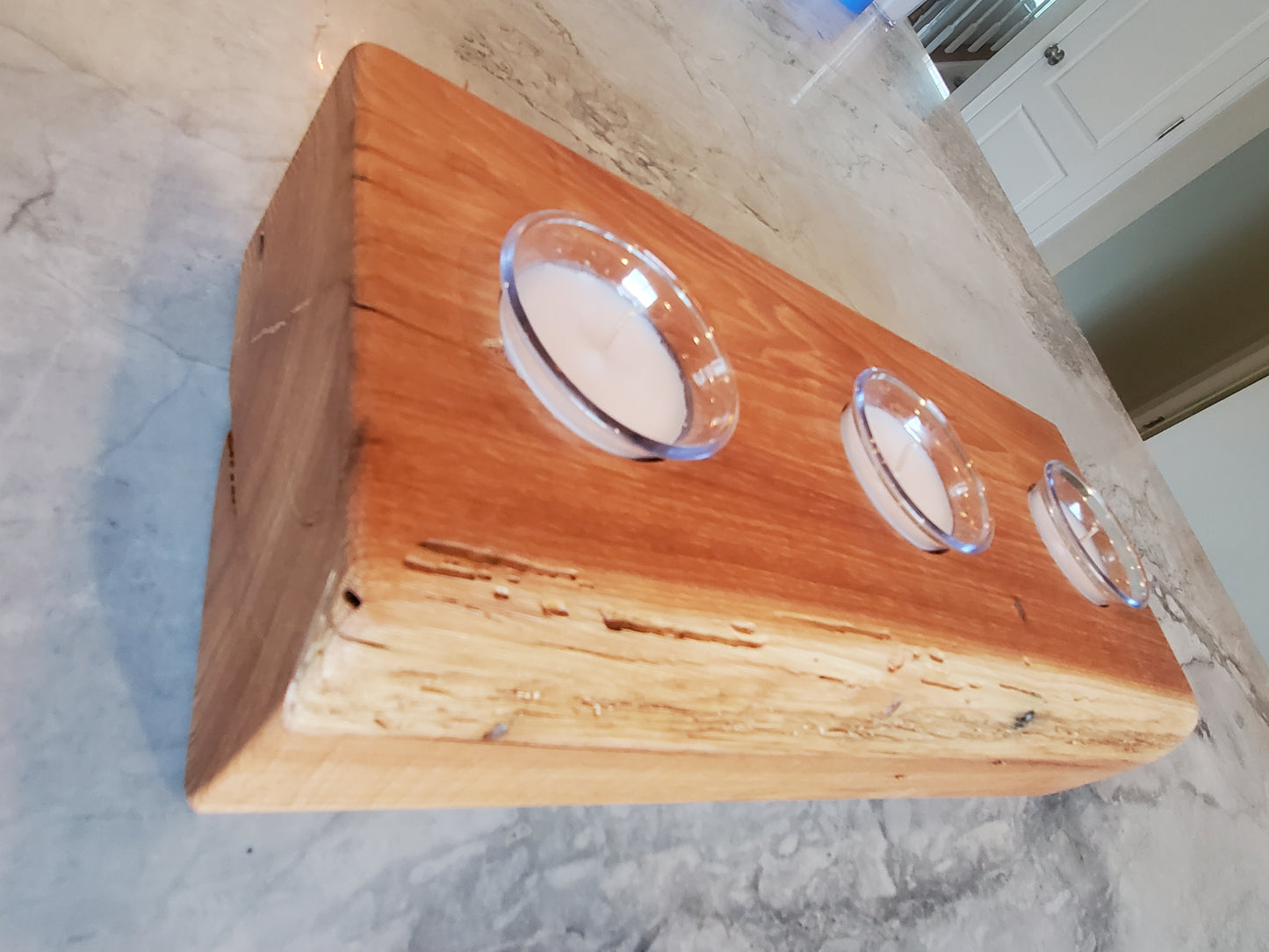 Reclaimed Barnwood Candle Holder