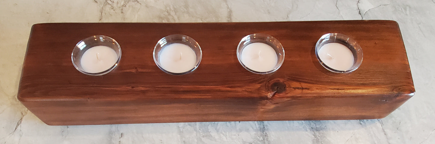 Reclaimed Heartpine Candle Holder