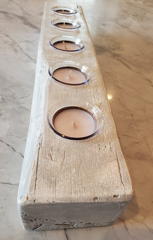 Reclaimed Pine Chalk Paint Candle Holder