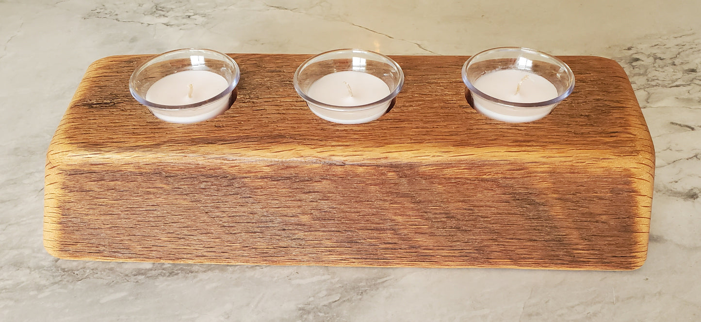 Reclaimed Oak Candle Holder