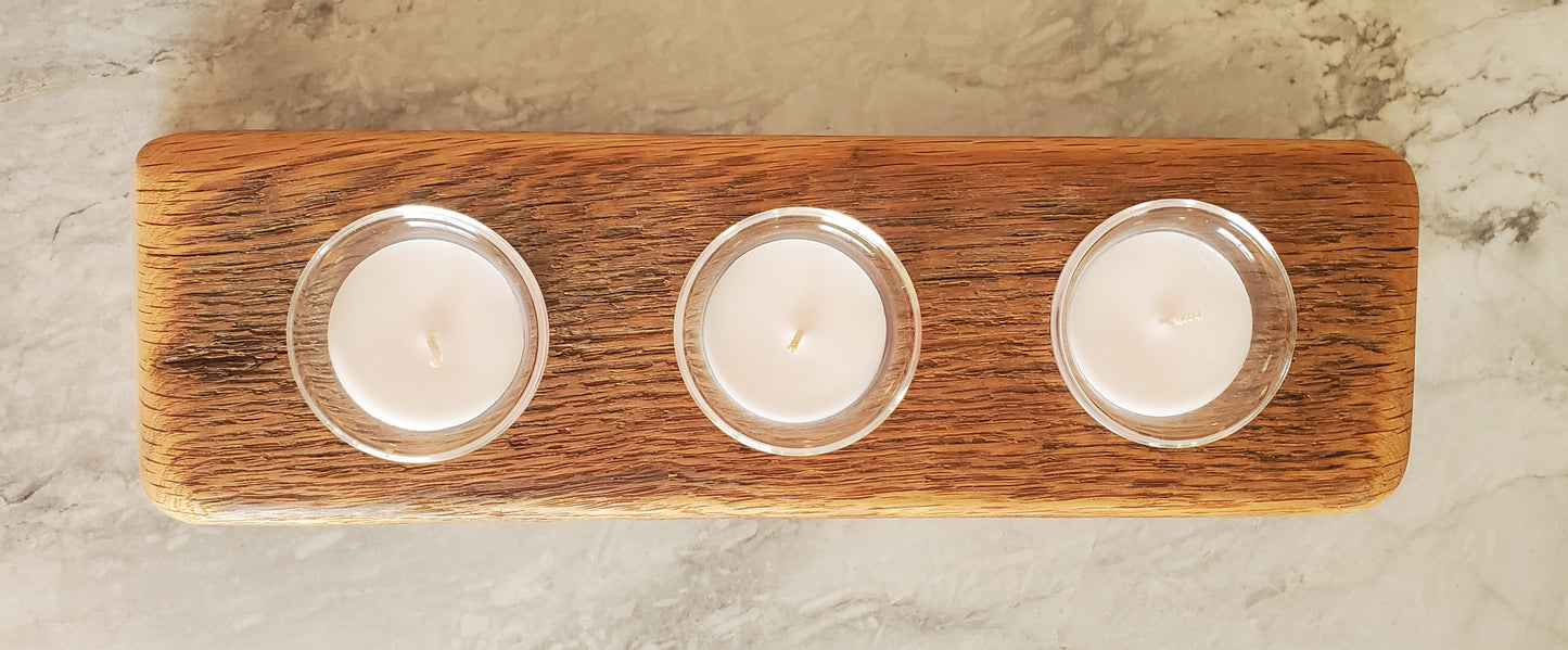 Reclaimed Oak Candle Holder