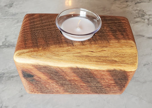 Reclaimed Oak Candle Holder