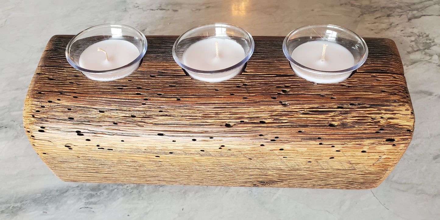 Reclaimed Oak Candle Holder