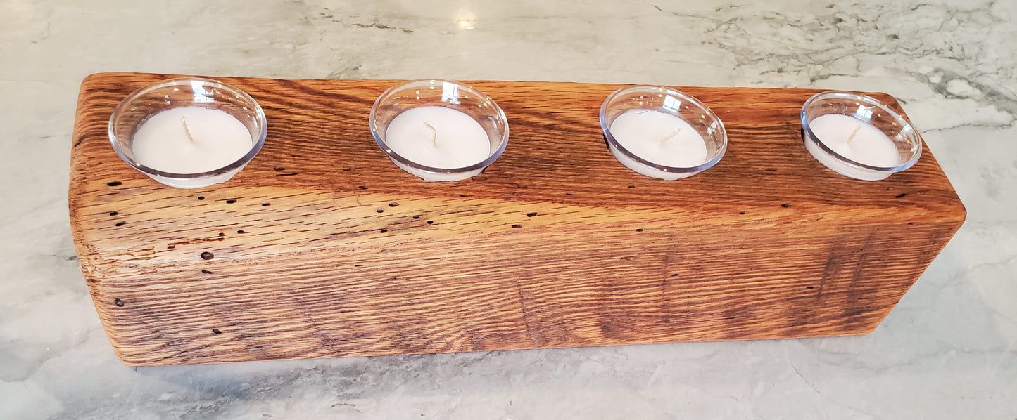 Reclaimed Oak Candle Holder