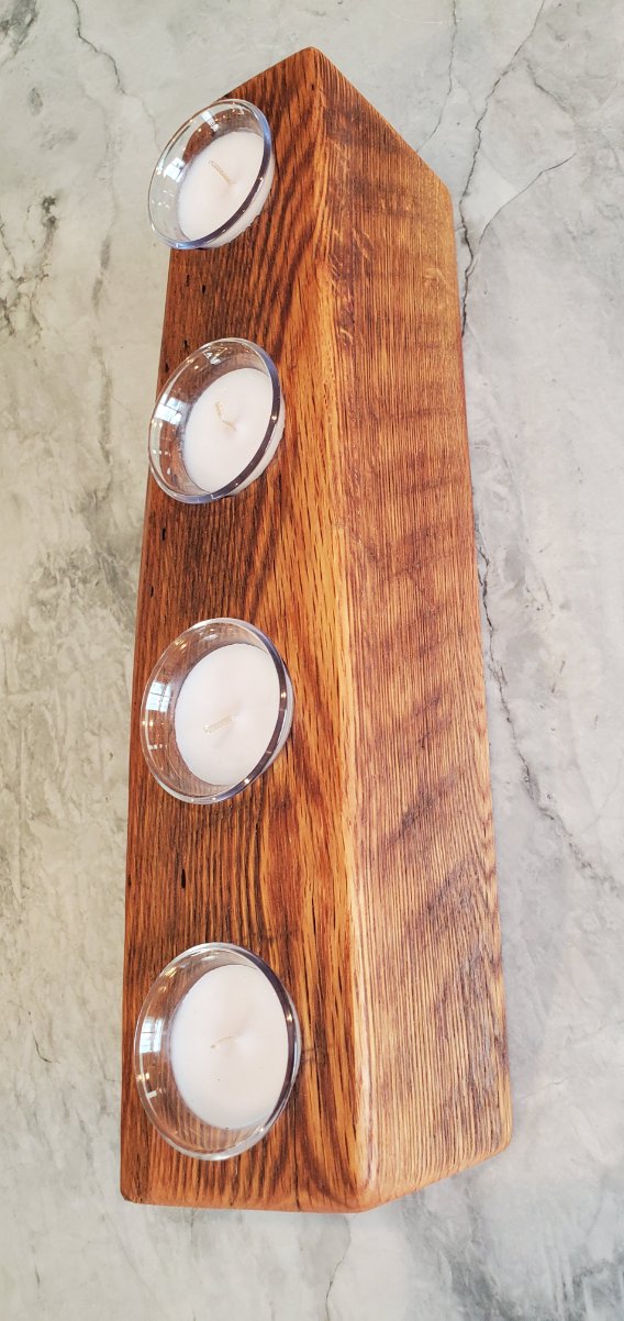 Reclaimed Oak Candle Holder