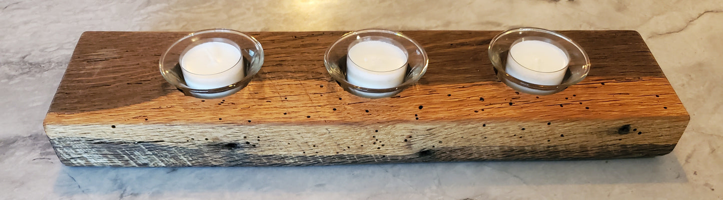 Reclaimed Oak Candle Holder