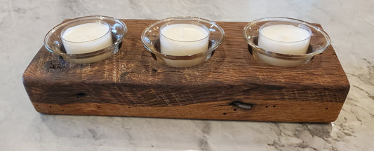 Reclaimed Oak Candle Holder