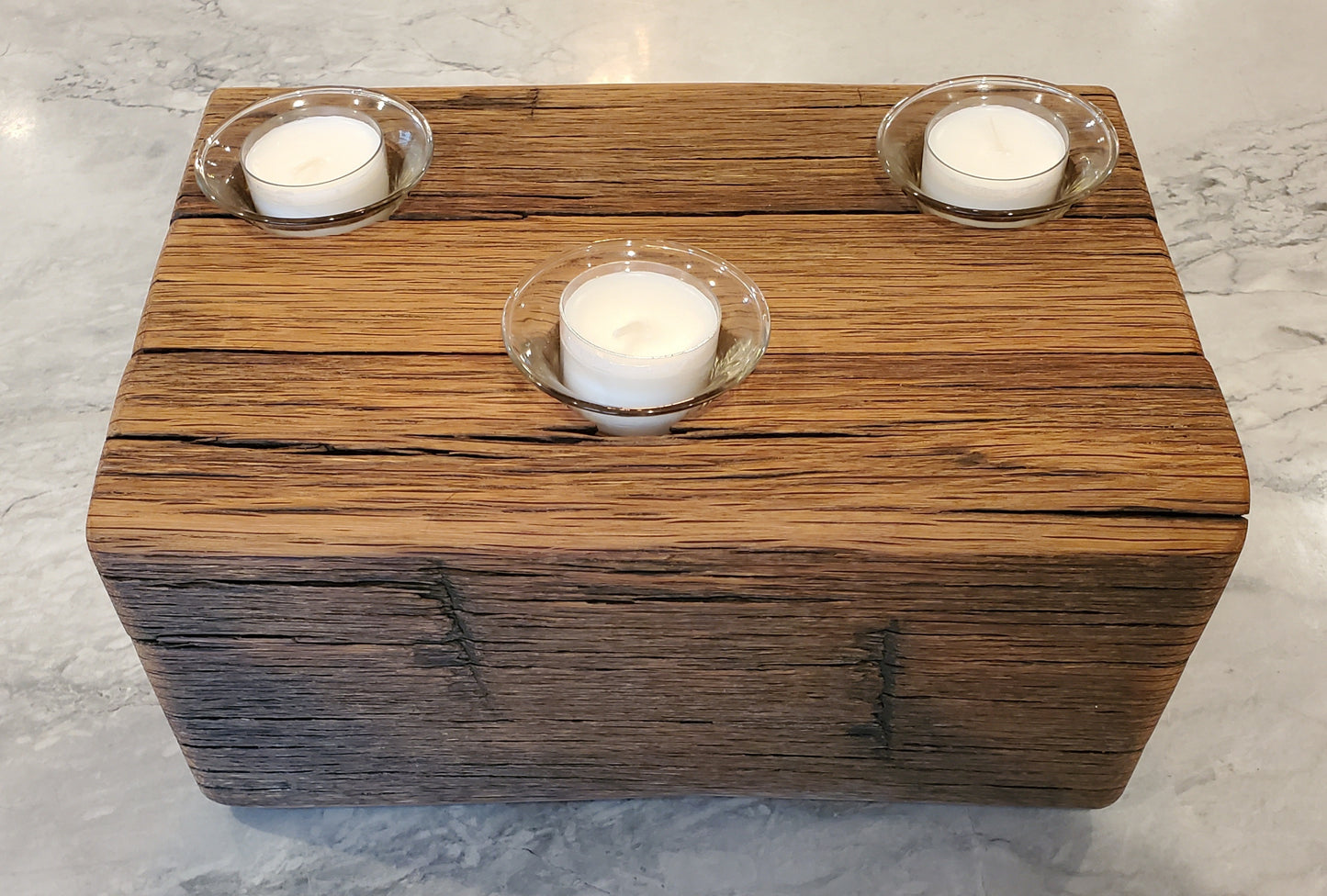 Reclaimed Oak Candle Holder