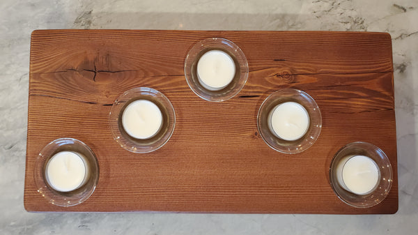 Reclaimed Heartpine Centerpiece Candle Holder