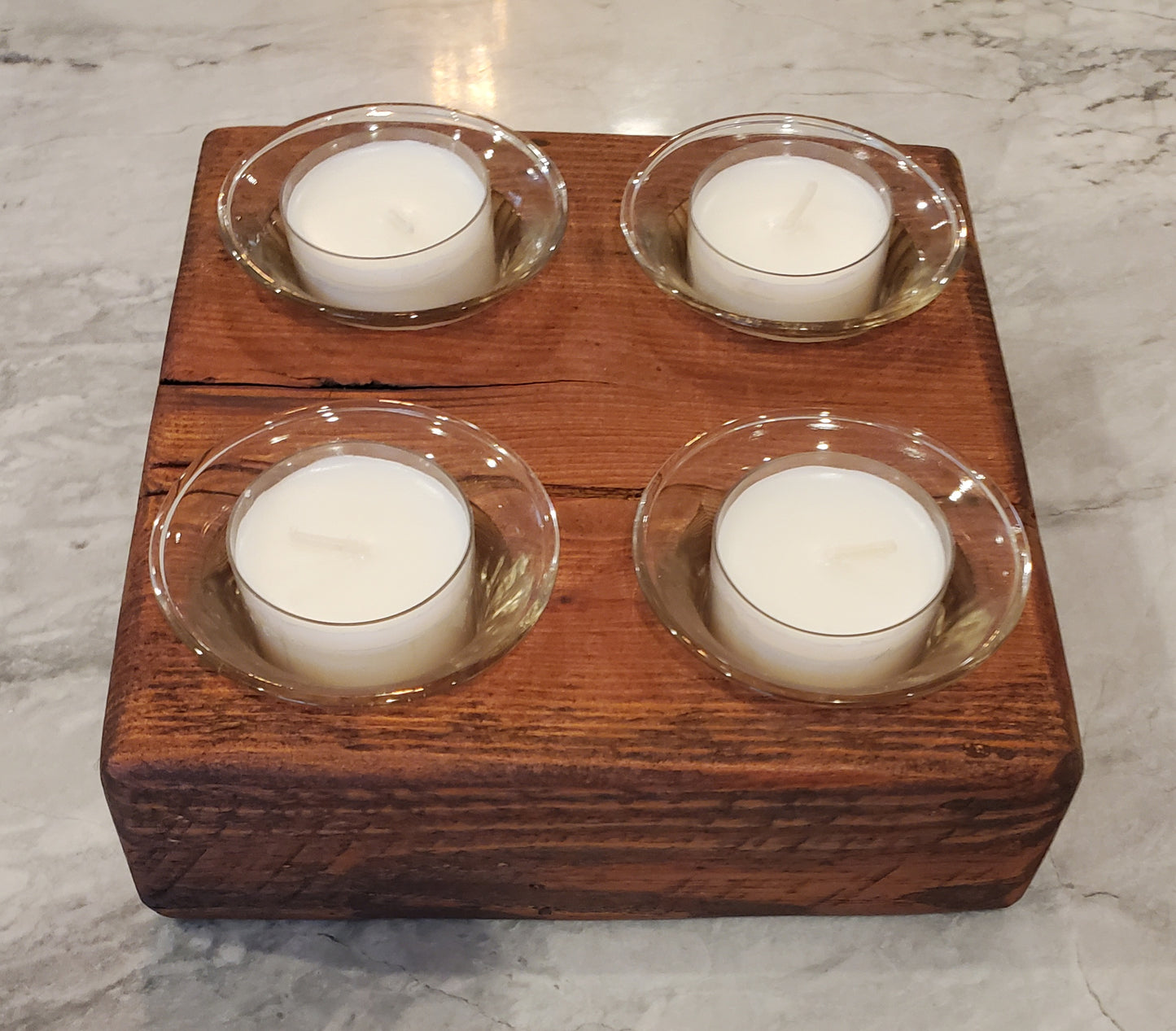 Reclaimed Heartpine Candle Holder