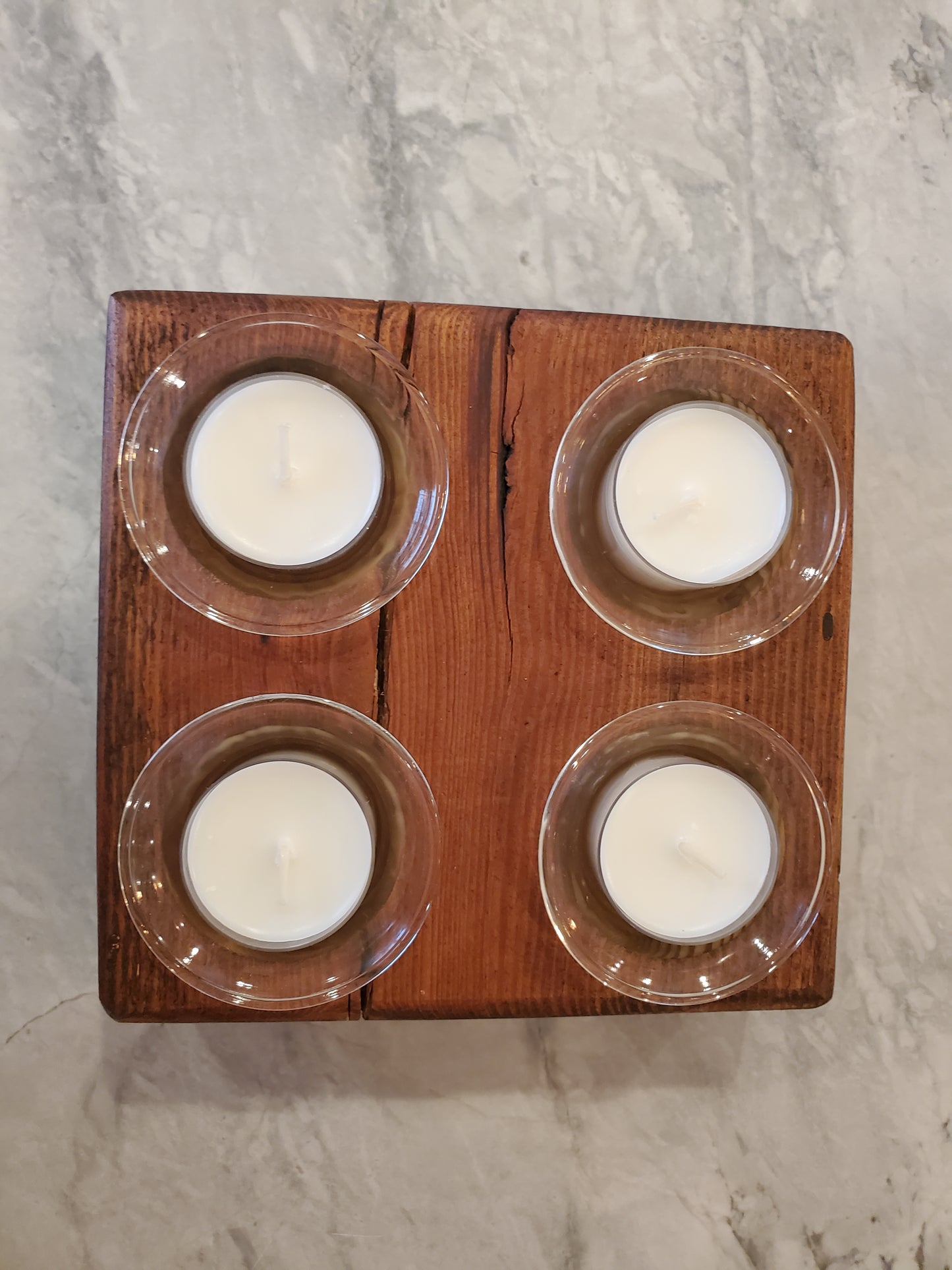 Reclaimed Heartpine Candle Holder