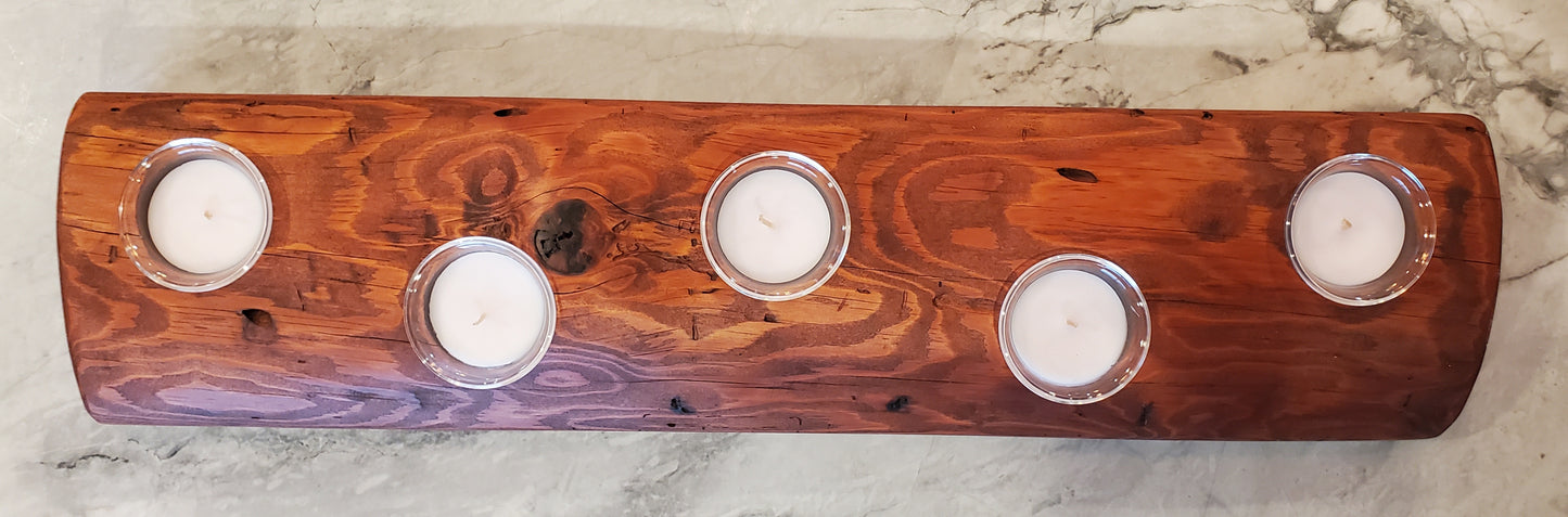 Reclaimed Heartpine Candle Holder