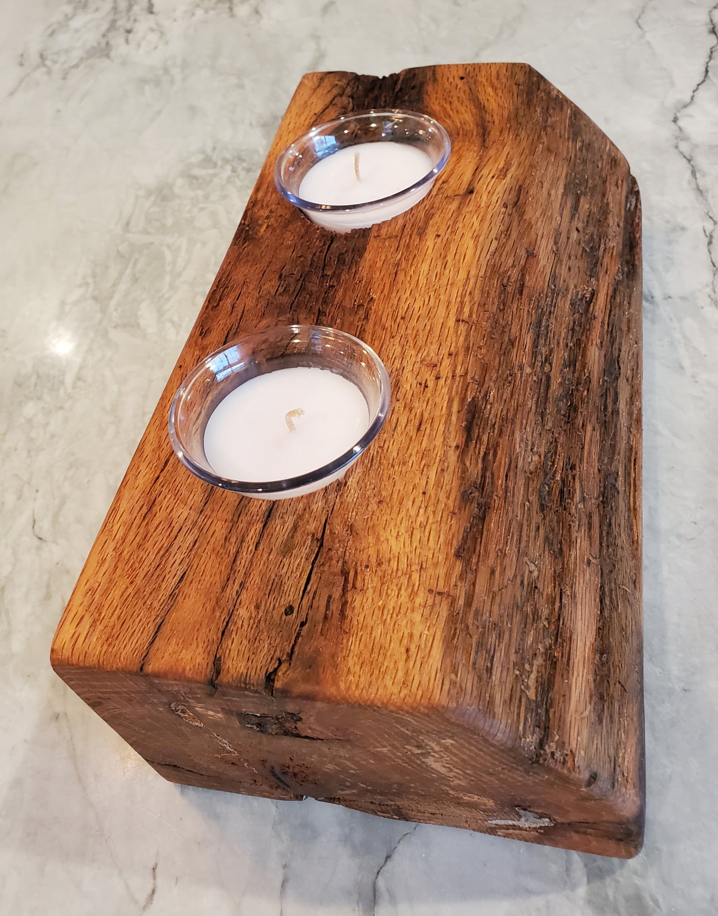 Reclaimed Oak Candle Holder