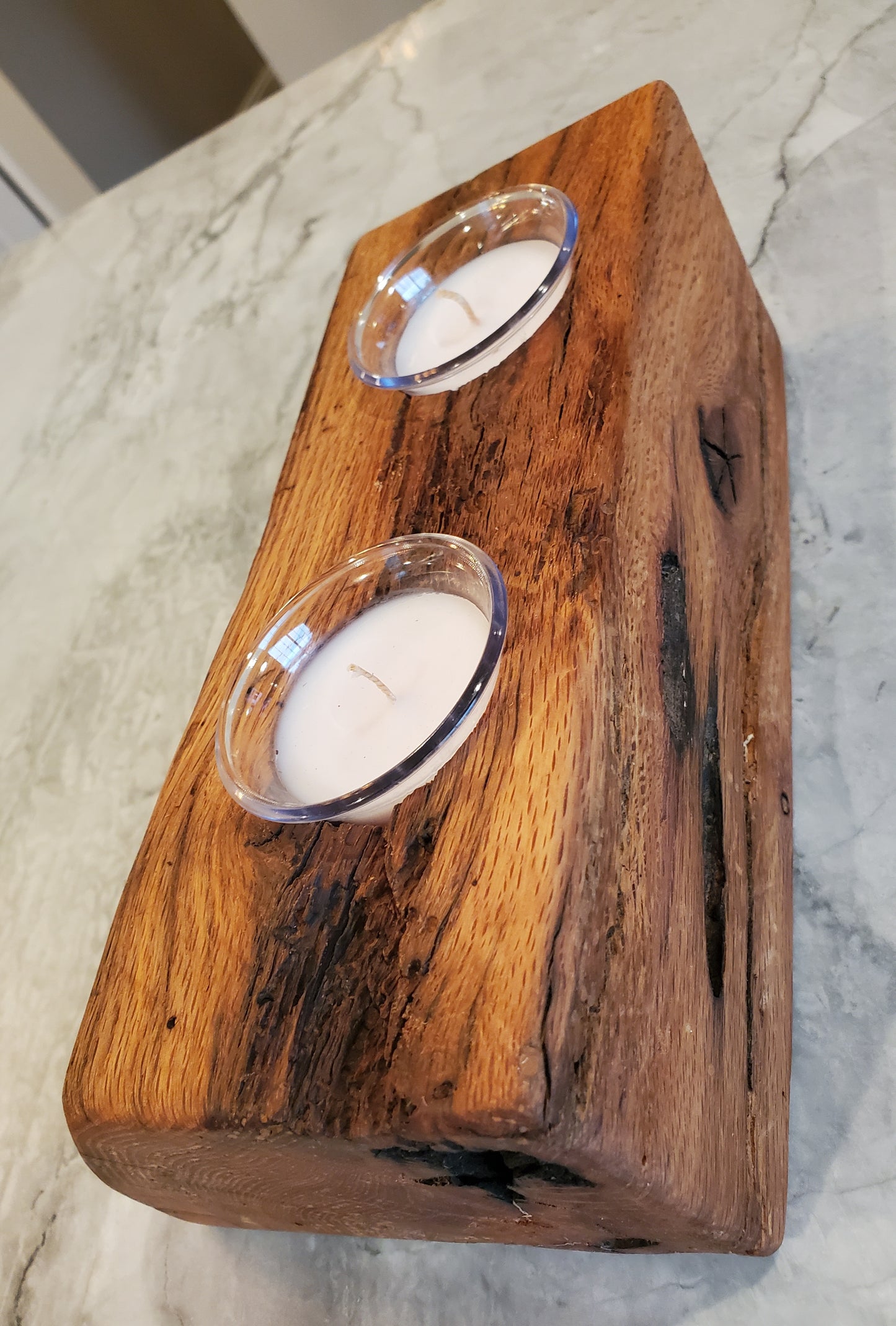 Reclaimed Oak Candle Holder