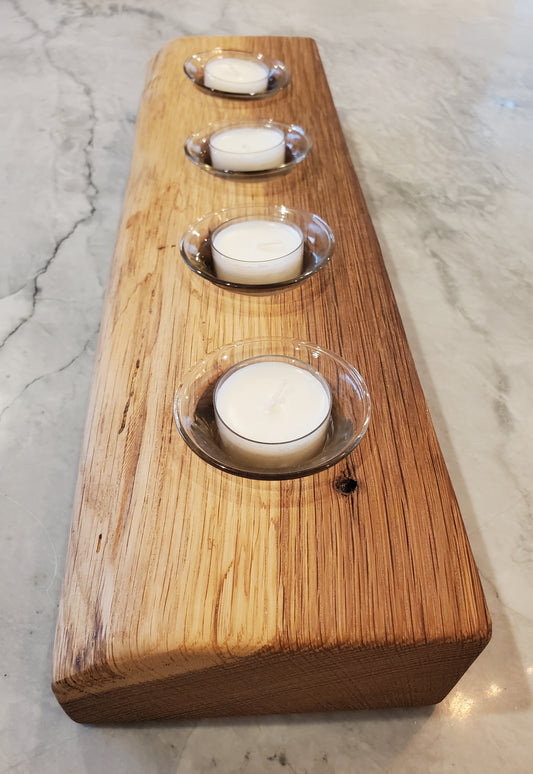 Reclaimed Oak Candle Holder