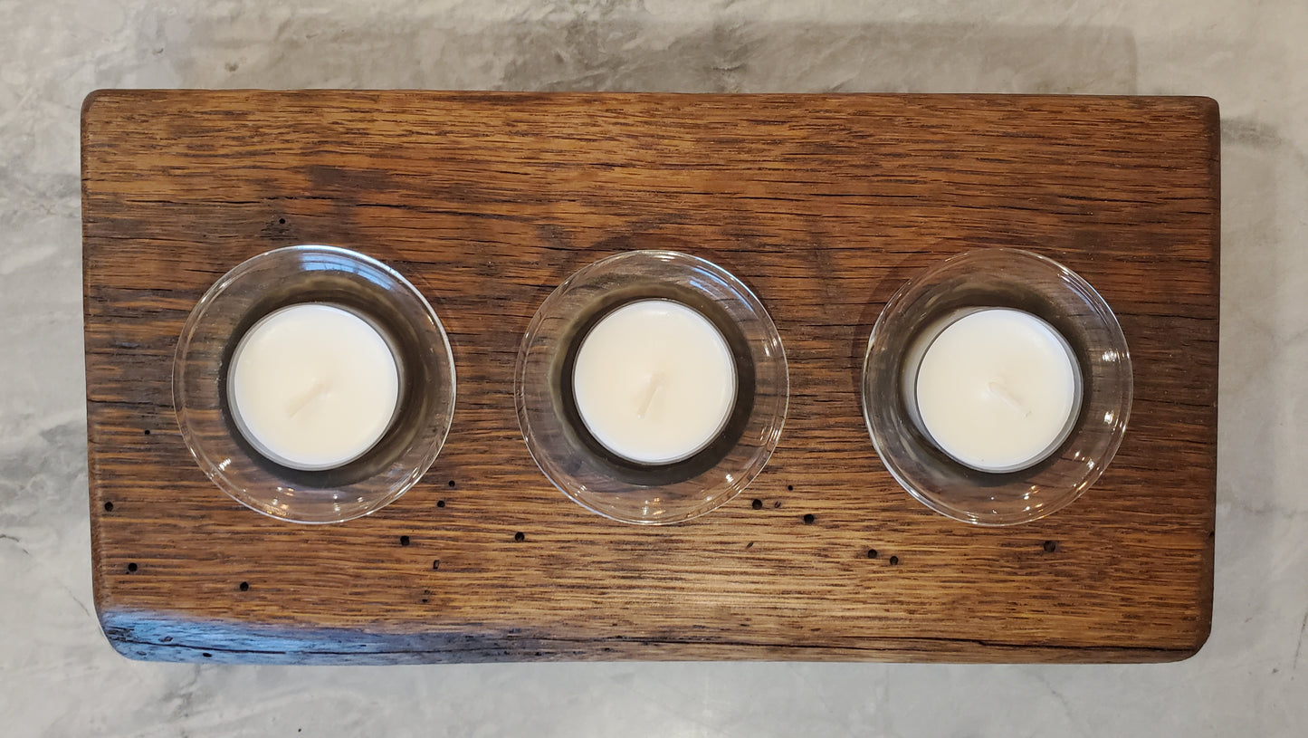 Reclaimed Oak Candle Holder