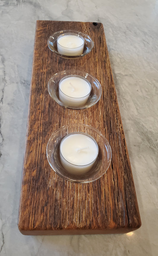 Reclaimed Oak Candle Holder