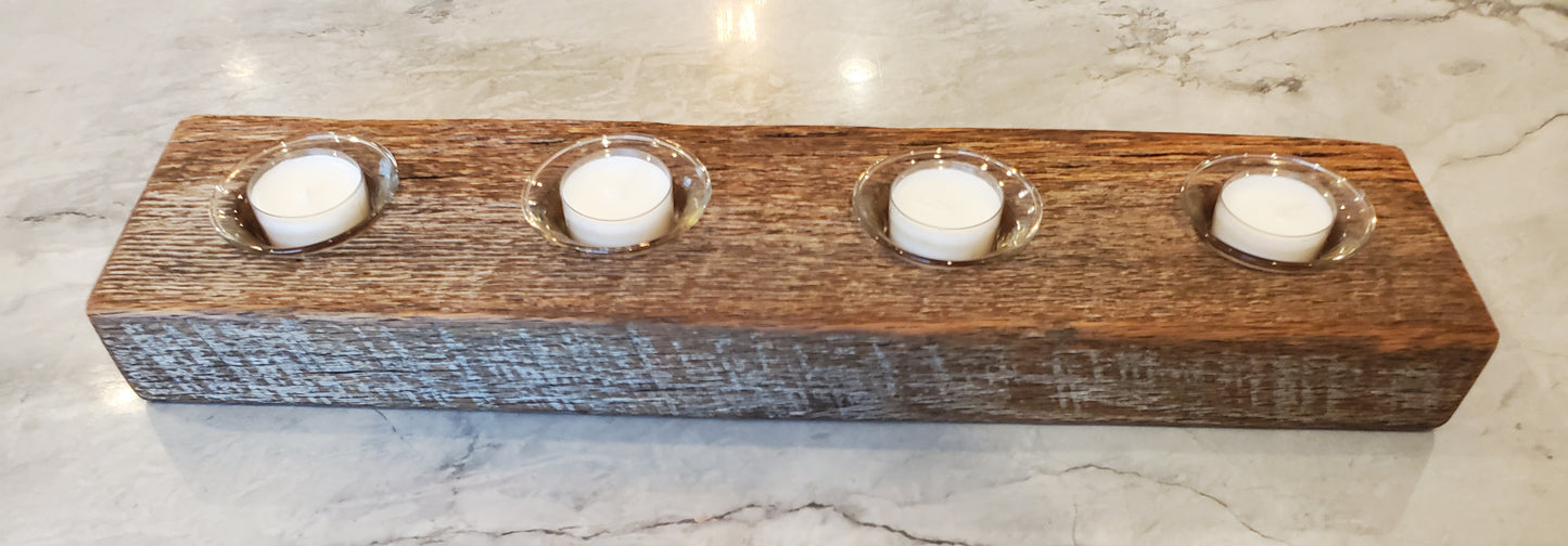 Reclaimed Oak Candle Holder