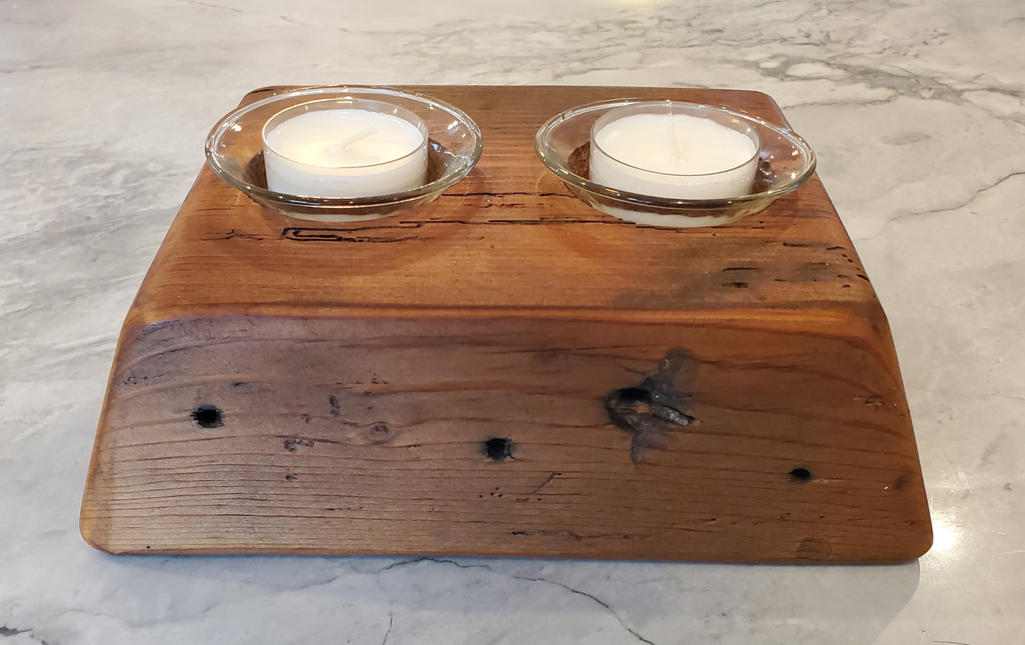 Reclaimed Heartpine Candle Holder