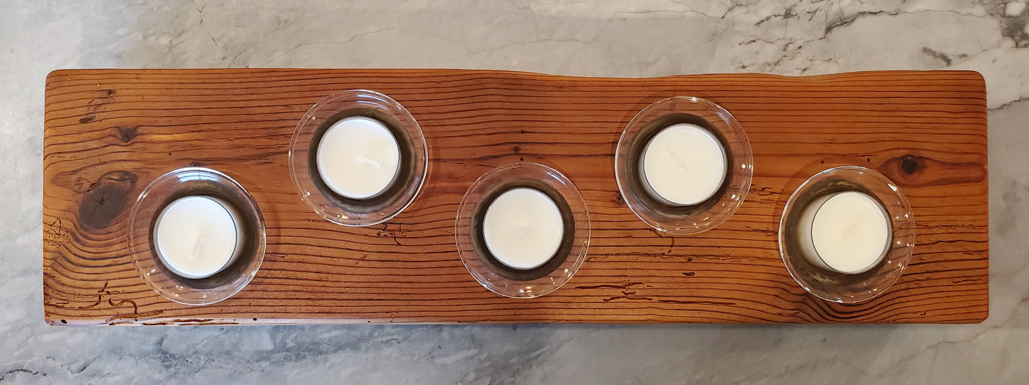 Reclaimed Heartpine Candle Holder