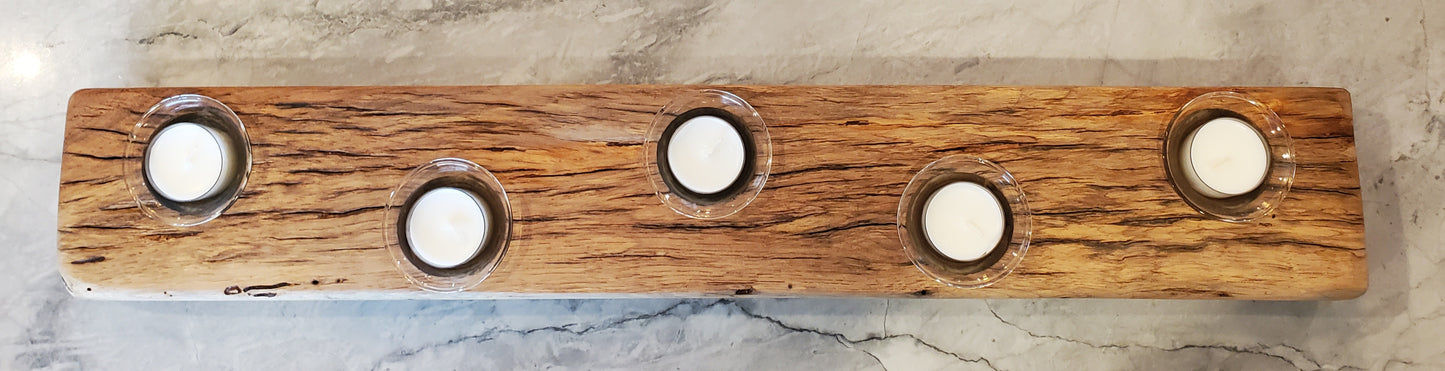 Reclaimed Oak Candle Holder