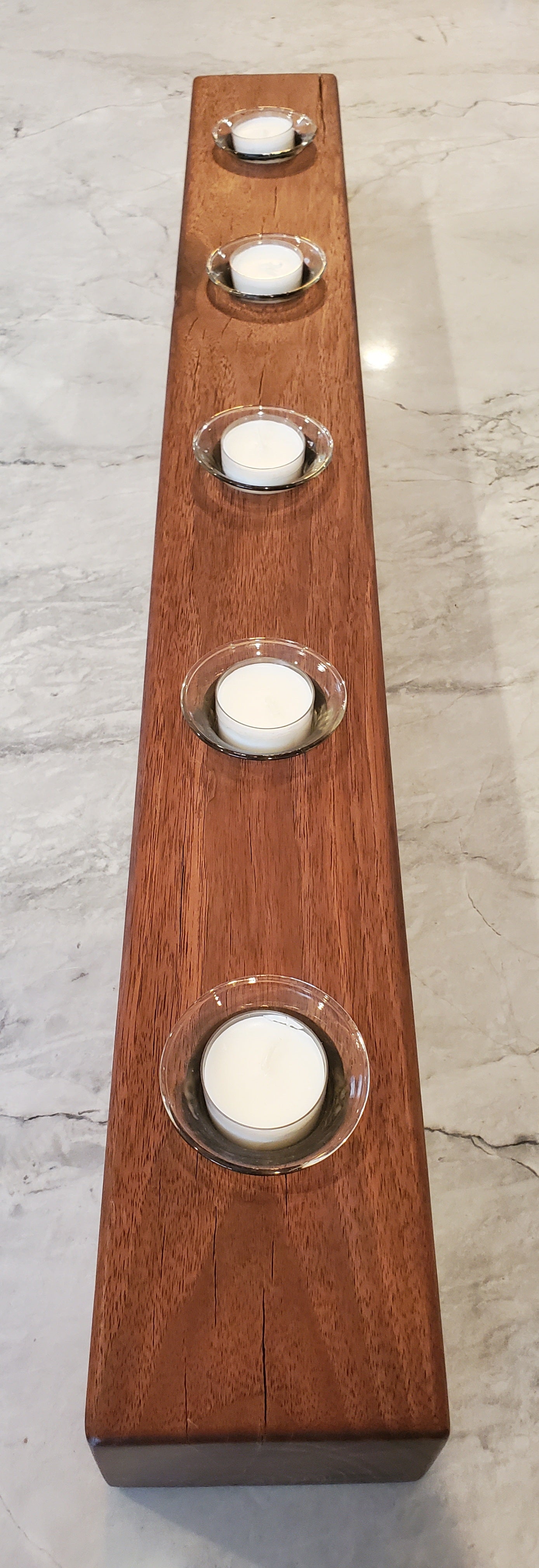 Reclaimed Black Walnut Candle Holder